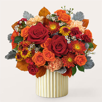 Merlot Bouquet with Ivory Vase – PAUL'S FLOWERS, Charlottetown PE
