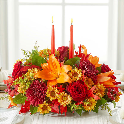 Autumn's Embrace Centerpiece – PAUL'S FLOWERS, Charlottetown PE