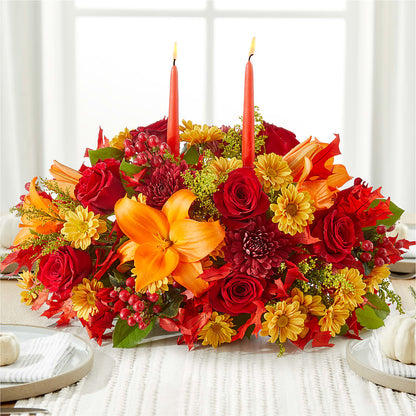 Autumn's Embrace Centerpiece – PAUL'S FLOWERS, Charlottetown PE