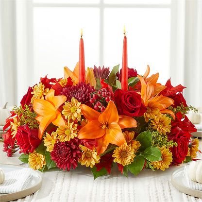 Autumn's Embrace Centerpiece – PAUL'S FLOWERS, Charlottetown PE