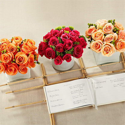 Dawn Rose Centerpiece – PAUL'S FLOWERS, Charlottetown PE